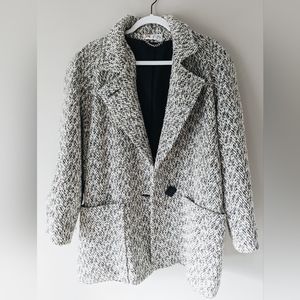 Vintage Made in the US Wool Minimalist 80s Overcoat